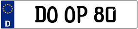 Trailer License Plate